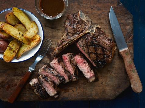 Caesar T-Bone Steak with Stout Pan Sauce