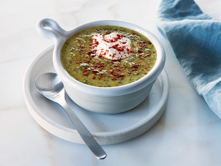 Broccoli Rabe and CheddarBeer Soup Recipe Food Network Kitchen