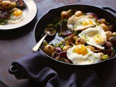 Learn how to make this week's recipe inspired by the Chopped Dinner Challenge - Roasted Baby Turnips with Miso Butter and Fried Eggs.