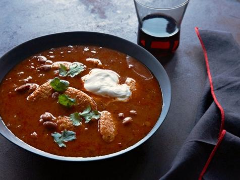 Spicy Chili with Chicken Finger Dumplings