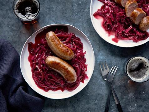 Bratwurst with Sweet and Sour Cabbage
