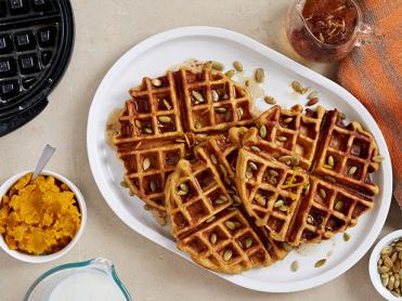 Pumpkin-Chipotle Waffles Recipe | Food Network Kitchen | Food Network