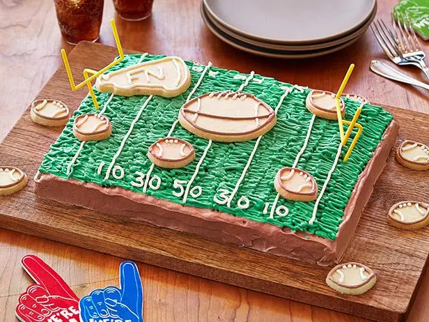 Game Day Chocolate Football Cake Recipe : Food Network Kitchen : Food ...