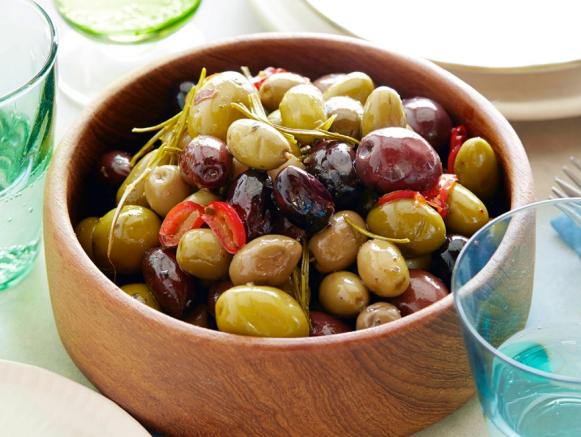 Spicy Roasted Olives Recipe | Tyler Florence | Food Network