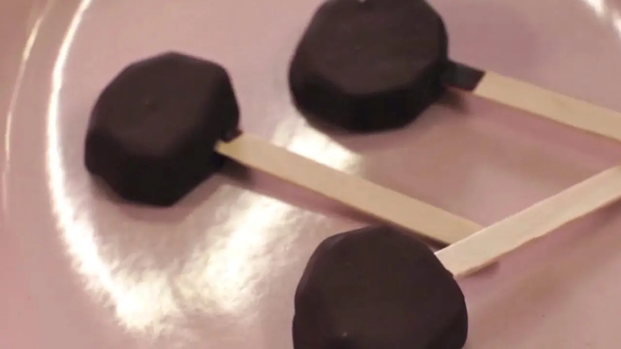 Chocolate-Covered Kiwi Pops
