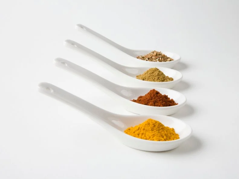 Turmeric, chilli, cumin and chinese 5 spice