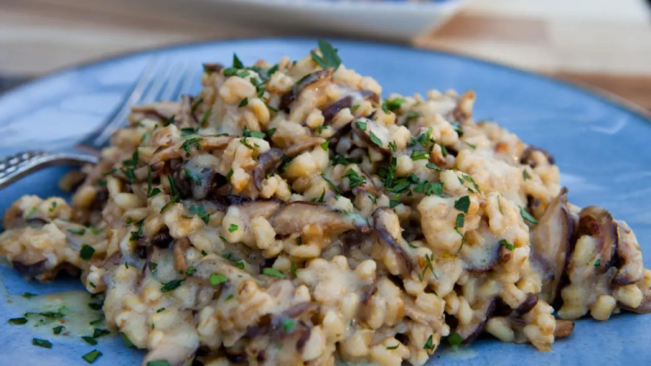 Barley and Shiitake Mushroom Risotto