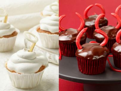 Choose Wisely Angel Vs Devil Cupcakes For Halloween Fn Dish Behind The Scenes Food Trends And Best Recipes Food Network Food Network