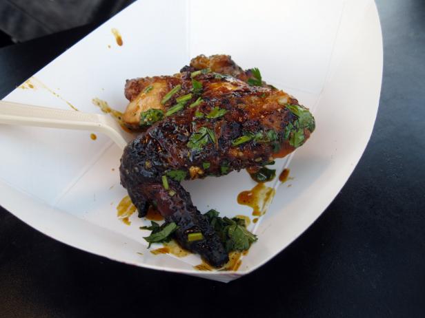 Qui chicken wing at Meatopia