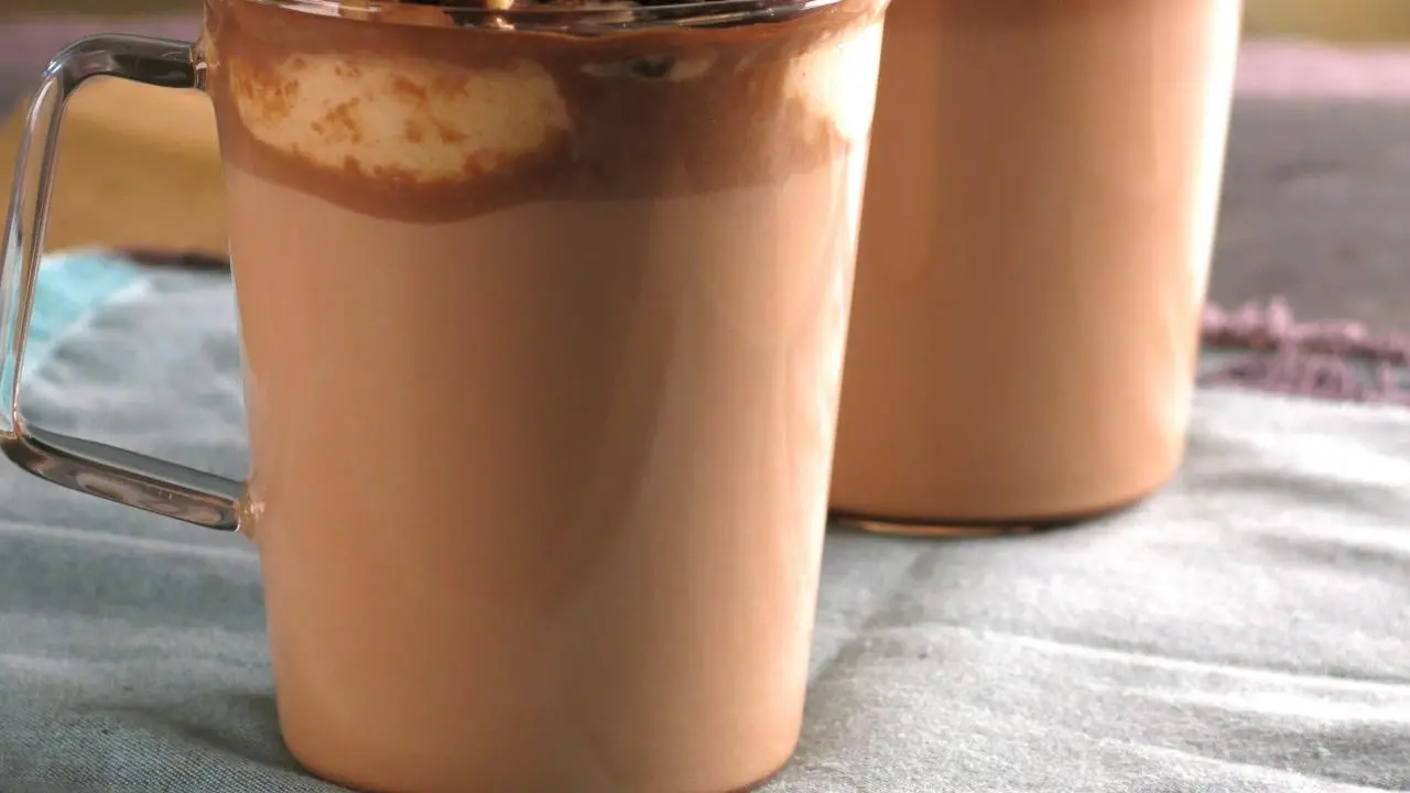 Hot Milk Chocolate with Peanut Butter Whipped Cream