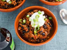 Virginia Willis' Tailgate Chili for FoodNetwork.com