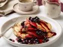 Chef Name: Food Network KitchenFull Recipe Name: Hotcakes with Delicious Blueberry CompoteTalent Recipe: FNK Recipe: Food Networks Kitchenâ  s Hotcakes with Delicious Blueberry Compote, as seen on Foodnetwork.comProject: Foodnetwork.com, HOLIDAY/SUPER BOWL/COMFORT/HEALTHYShow Name: Food Network / Cooking Channel: Food Network