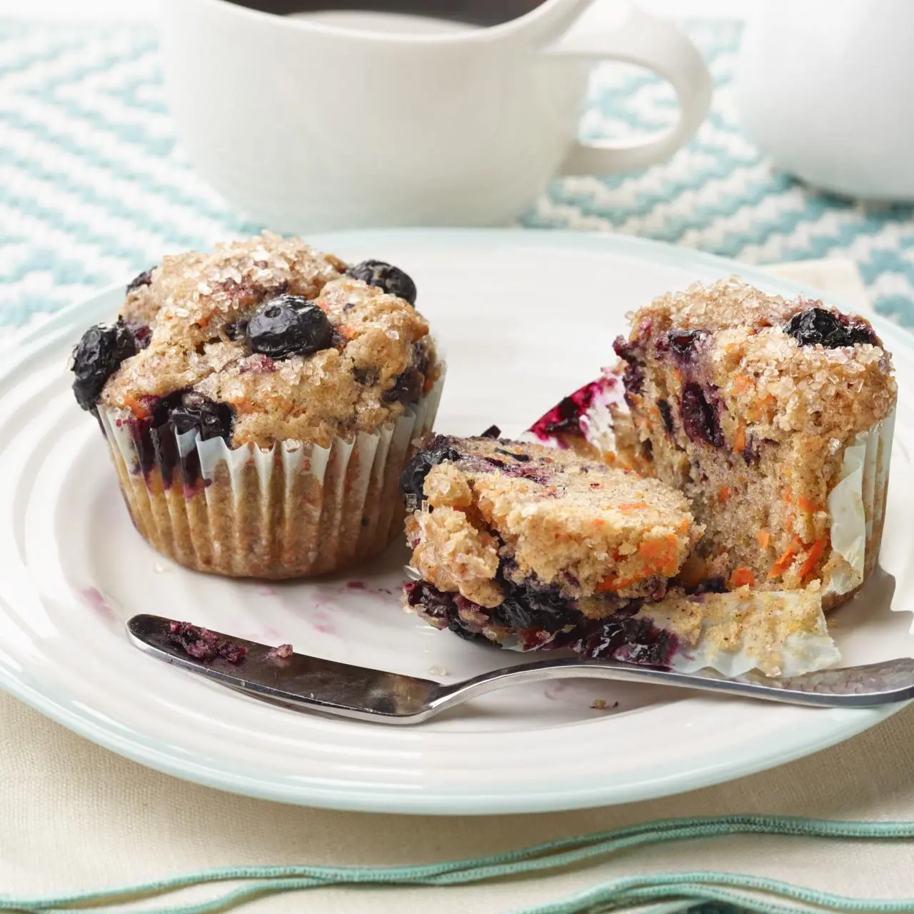 Healthy Blueberry-Carrot Muffins | Recipe Cart | Recipe Cart