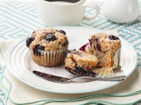Healthy Blueberry-Carrot Muffins