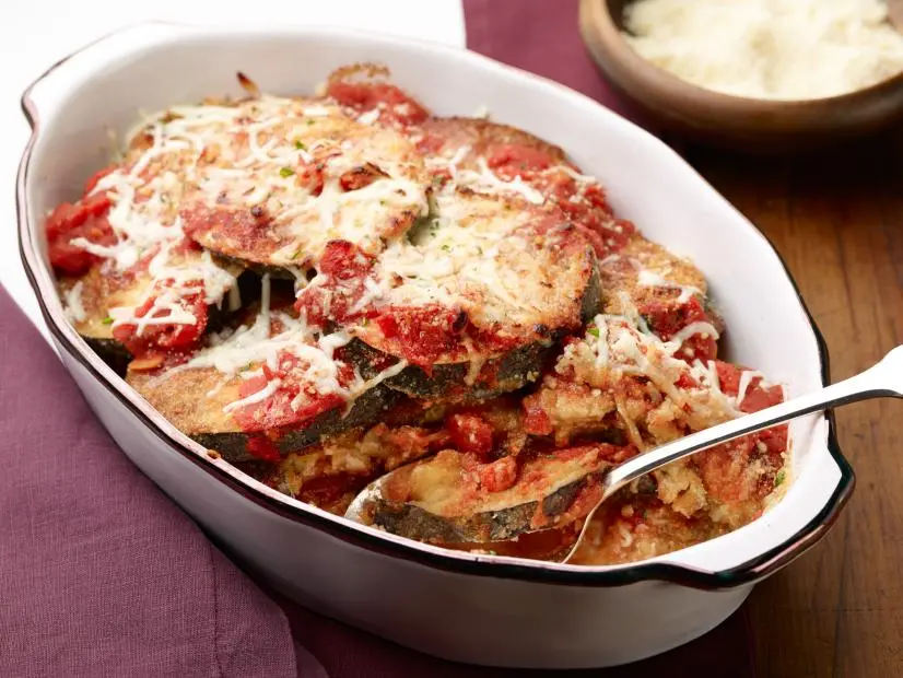 Chef Name: Food Network Kitchen

Full Recipe Name: Healthy GlutenFree Eggplant Parmesan

Talent Recipe: 

FNK Recipe: Food Networks Kitchen’s Healthy Gluten-Free Eggplant Parmesan, as seen on Foodnetwork.com

Project: Foodnetwork.com, HOLIDAY/SUPER BOWL/COMFORT/HEALTHY

Show Name: 

Food Network / Cooking Channel: Food Network