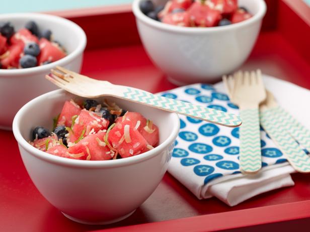 Red, White and Blue Fruit Salad