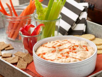 Chef Name: Rose BleszczFull Recipe Name: Buffalo Chicken DipTalent Recipe: Rose Bleszczâ  s Buffalo Chicken Dip, as seen on Foodnetwork.comFNK Recipe: Project: Foodnetwork.com, HOLIDAY/SUPER BOWL/COMFORT/HEALTHYShow Name: Food Network / Cooking Channel: Food Network
