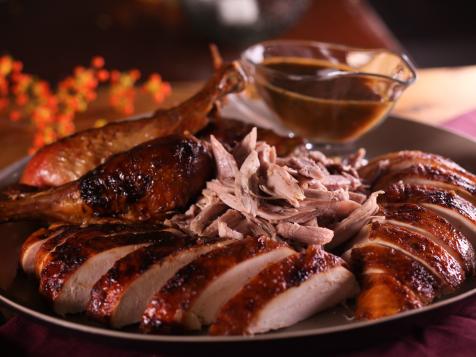 Roast Turkey with Mustard Maple Glaze