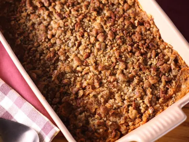 Sunny's Sage and Pecan Sweet Potato Casserole Recipe | Sunny Anderson | Food Network