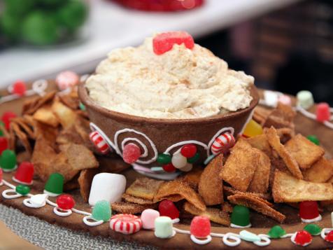 Gingerbread Platter and Bowl with Candied Walnut Mousse and Cinnamon Sugar Chips