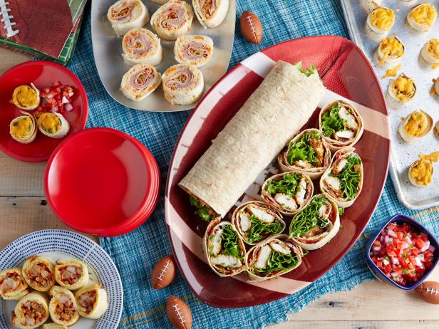 Wraps and Roll-up Recipes: Tortilla, Chicken & More : Food Network, Super  Bowl Recipes and Food: Chicken Wings, Dips, Nachos : Food Network