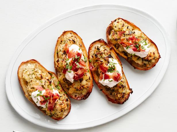 Horseradish-Bacon Twice-Baked Potatoes