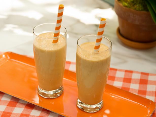 Food Beauty of a pumpkin smoothie as seen on Food Networkâ  s The Kitchen, Season 4.