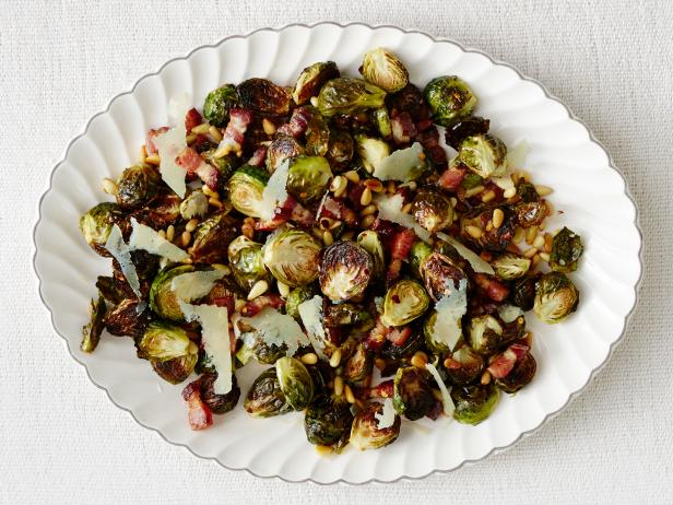 Roasted Brussels Sprouts With Bacon Recipe Anne Burrell Food Network