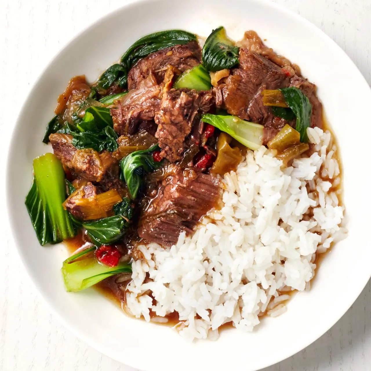 Slow-Cooker Beef and Bok Choy