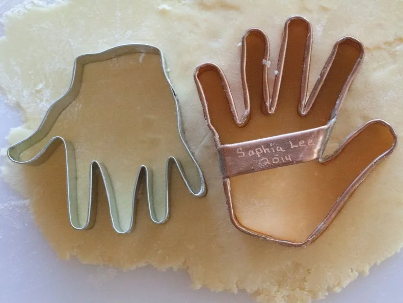 Hand forged cookie cutters of your kids from Walnut Creek.