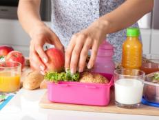 Pink lunch box for little girl