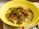 Food beauty of Turkey gumbo, as seen on Food Network’s The Kitchen, Season 4.