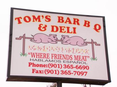 Photo from the restaurant listing for Tom's Bar-B-Q