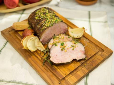 Roasted Pork Loin with Spanish Onion and Vermouth