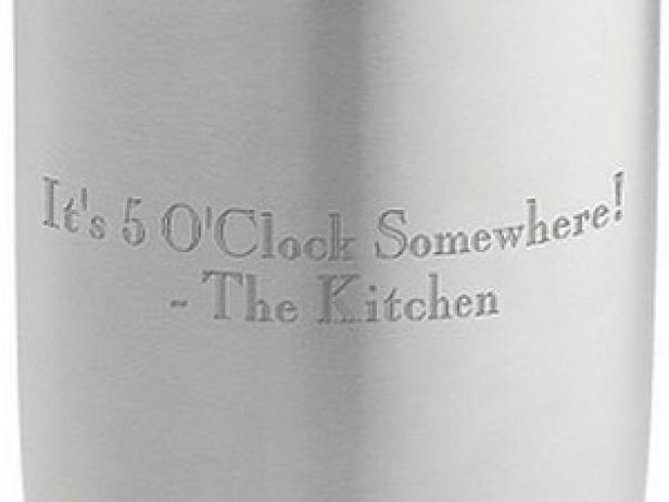 Engraved 5 O'Clock Somewhere Cocktail Shaker