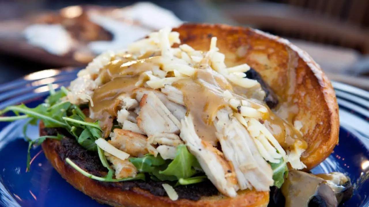 Roasted Turkey Sandwich with Cremini and Truffle