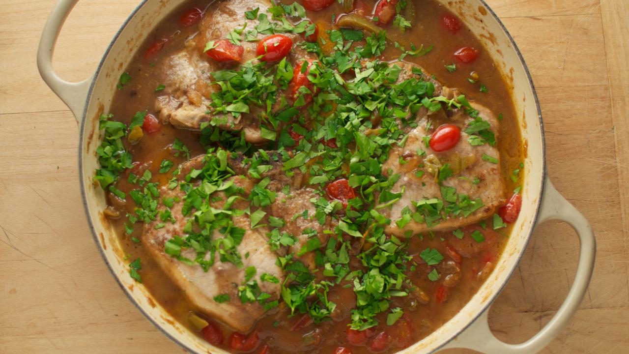 Apple Butter Braised Pork Chops The Weekender FN Dish Behind