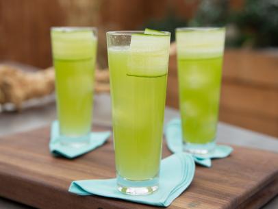 Food beauty of green drink, as seen on Food Networkâ  s The Kitchen, Season 4.