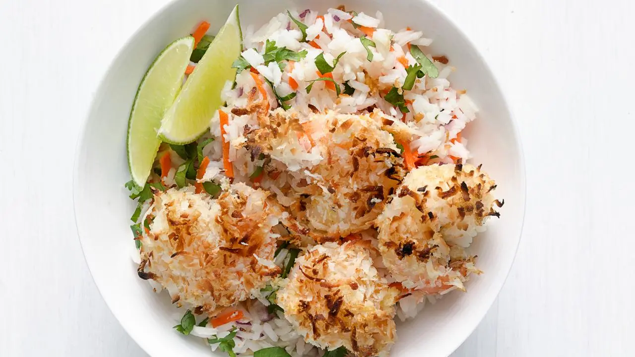 Coconut Shrimp with Tropical Rice