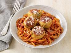 "Who says meatballs have to have meat? After roasting, eggplant takes on a meaty flavor."