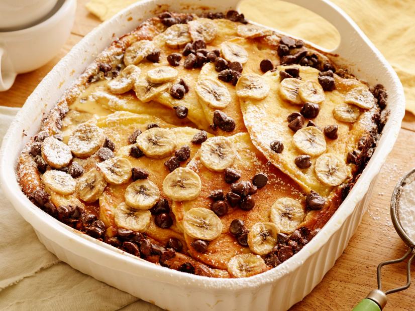 Chocolate-Banana Pancake Breakfast Casserole | Easy Pancake Casserole Recipes