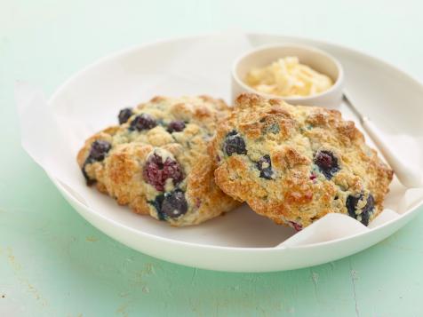 Berry Scones with Orange Honey Butter