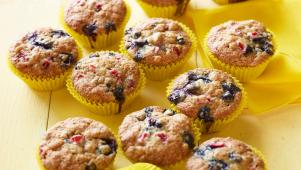 Multifruit Muffins With Nuts