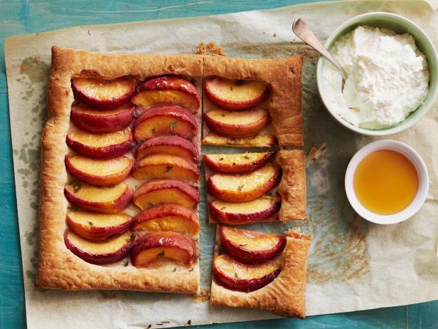 Peach Tart with Honey and Thyme