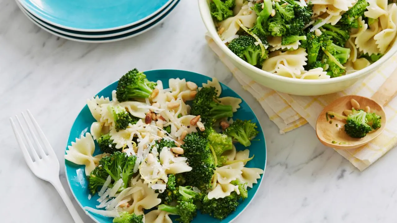 Ina's Broccoli and Peas Pasta