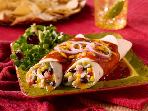 Fiesta Chicken and Black Bean Enchiladas