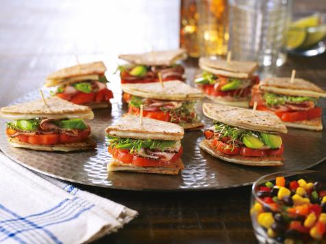 Smoked Turkey Blue Corn Quesadilla Slider