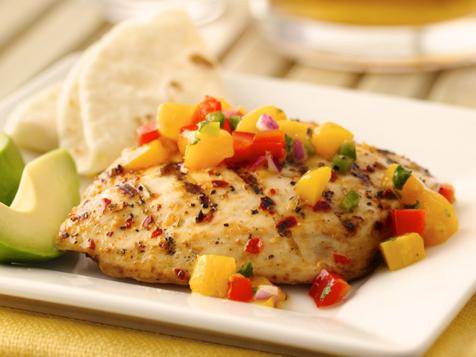 Kick'N Chicken with Mango Salsa