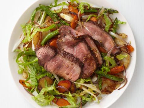 Roasted Vegetable-Steak Salad