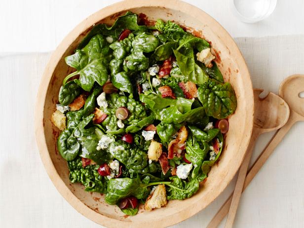 spinach salad bacon dressing